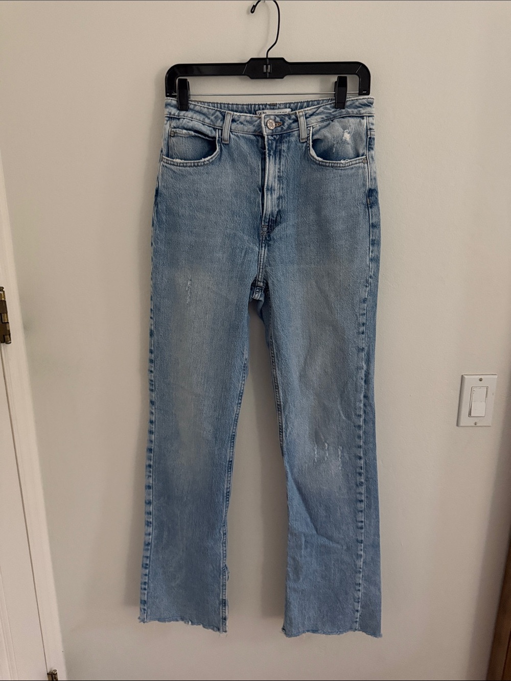 Zara Light Blue Wide-Leg Jeans
